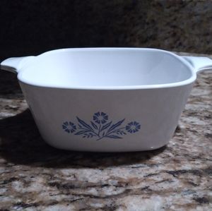 Vintage Blue Cornflower Corning Ware Mini Casserole Dish 22 oz P-43-B